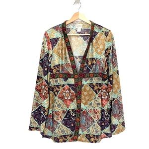 Tracy Porter Velvet Festival BOHO Cardigan Size 12 - 14